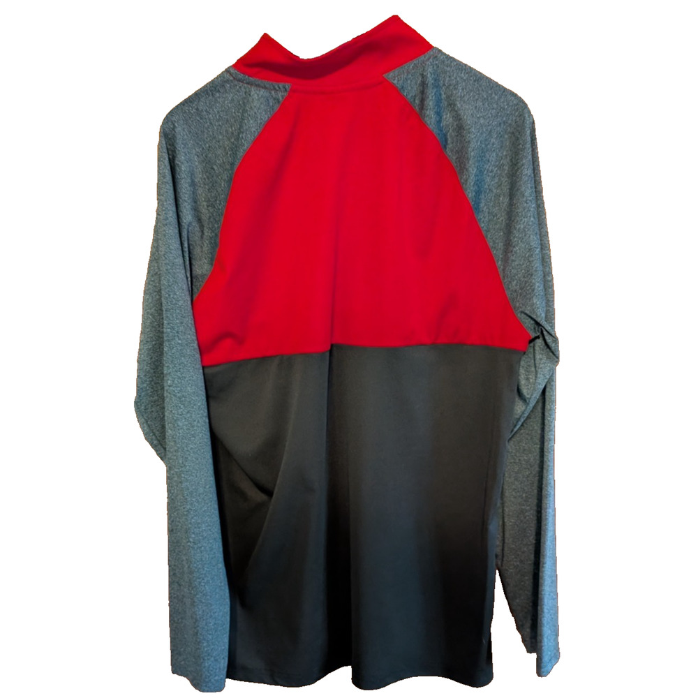 Tampa Bay Buccaneers NFL Lightweight‎ 1/4 Zip Jacket Men's Size XL Red Black - Picture 2 of 7
